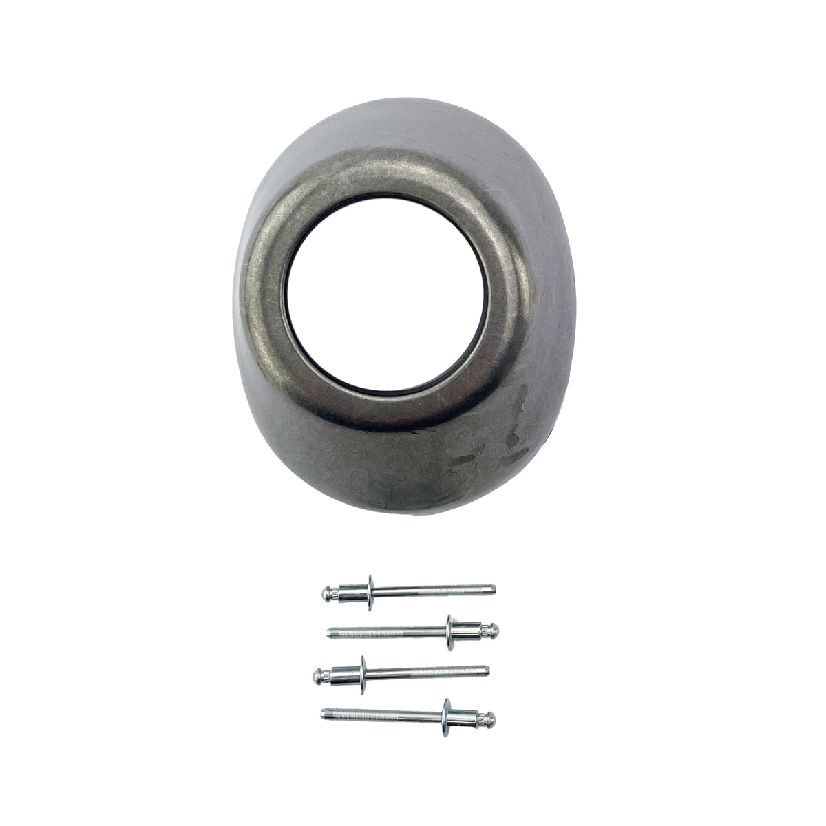 FMF Exhaust End Cap Straight Cut Stainless Steel Powercore 4 Q4 PCT 00-00 Universal - FMF 040634