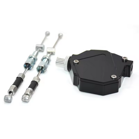 STUNT CLUTCH LEVER EASY PULL CABLE SYSTEM BLACK CNC ALUMINIUM UNIVERSAL MOTORCYCLE ATV UTV – Factory Image Racing product image