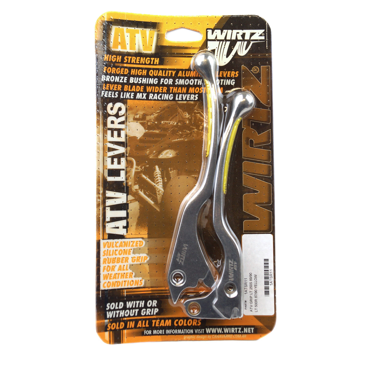 WIRTZ LEVER SET GRIP YELLOW – Wirtz product image