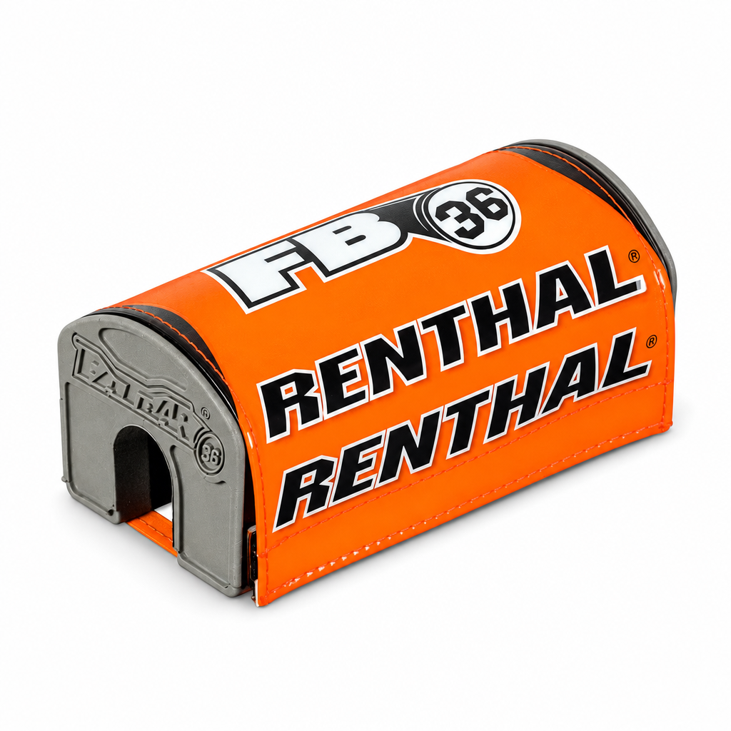 Fatbar36 Pad Renthal Orange/White/Black, Renthal P342 - Renthal motorcycle bar pad
