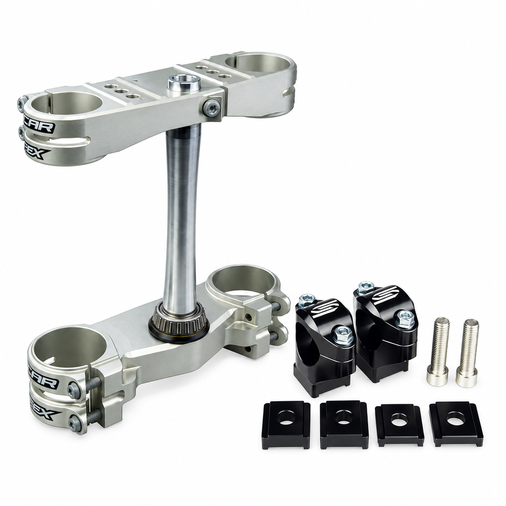 Scar Racing Apex Triple Clamp & Bar Mounts Grey 24-26 Husqvarna KTM TC SX 65 SCAR S5419X