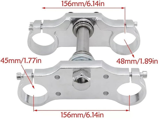 Factory Image Racing Pit Bike Triple Clamp Set 45mm 48mm Forks