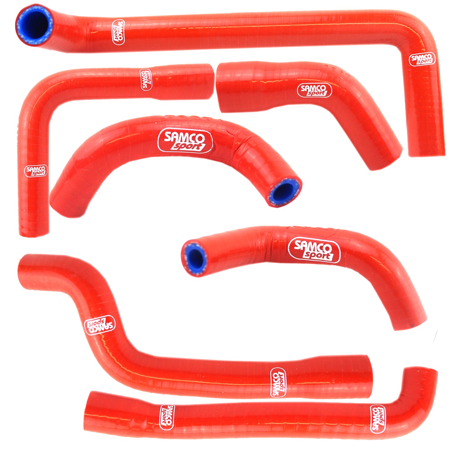 COOLANT HOSE 7 PIECE KIT RED 14-17 GAS GAS 200 250 300 EC XC 2T OEM DESIGN SAMCO GAS-6-RD
