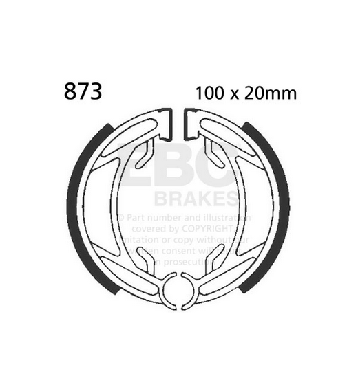 Brake Shoes KTM 50 60 65 Ebc 873