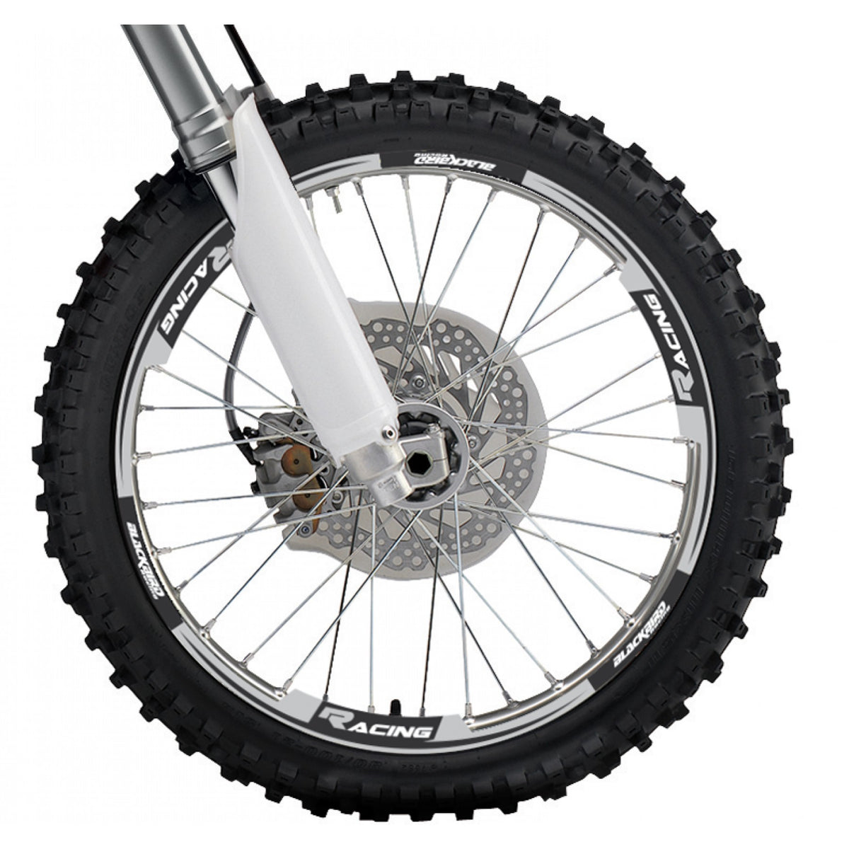 Blackbird Graphics Wing Rim Sticker Grey, Blackbird 5088/20