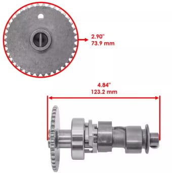 Dirt Racing Camshaft 73.9mm 2014-2023 Honda Rancher TRX420 14100-HR3-A40
