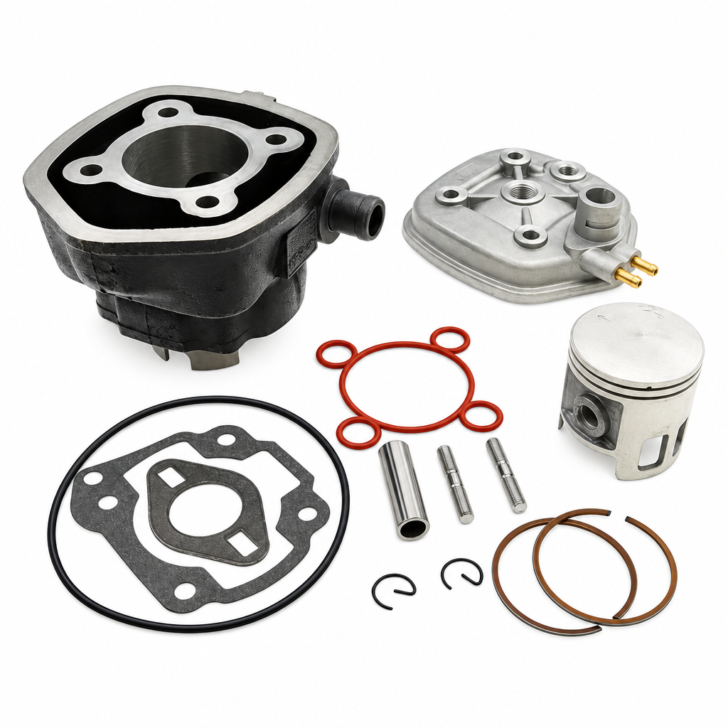 Dirt Racing Cylinder Kit Aprilia SR50 Malaguti F12 F15 Mbk Nitro Yamaha Aerox Jog 50CC 70CC 47mm H2O Alum Head