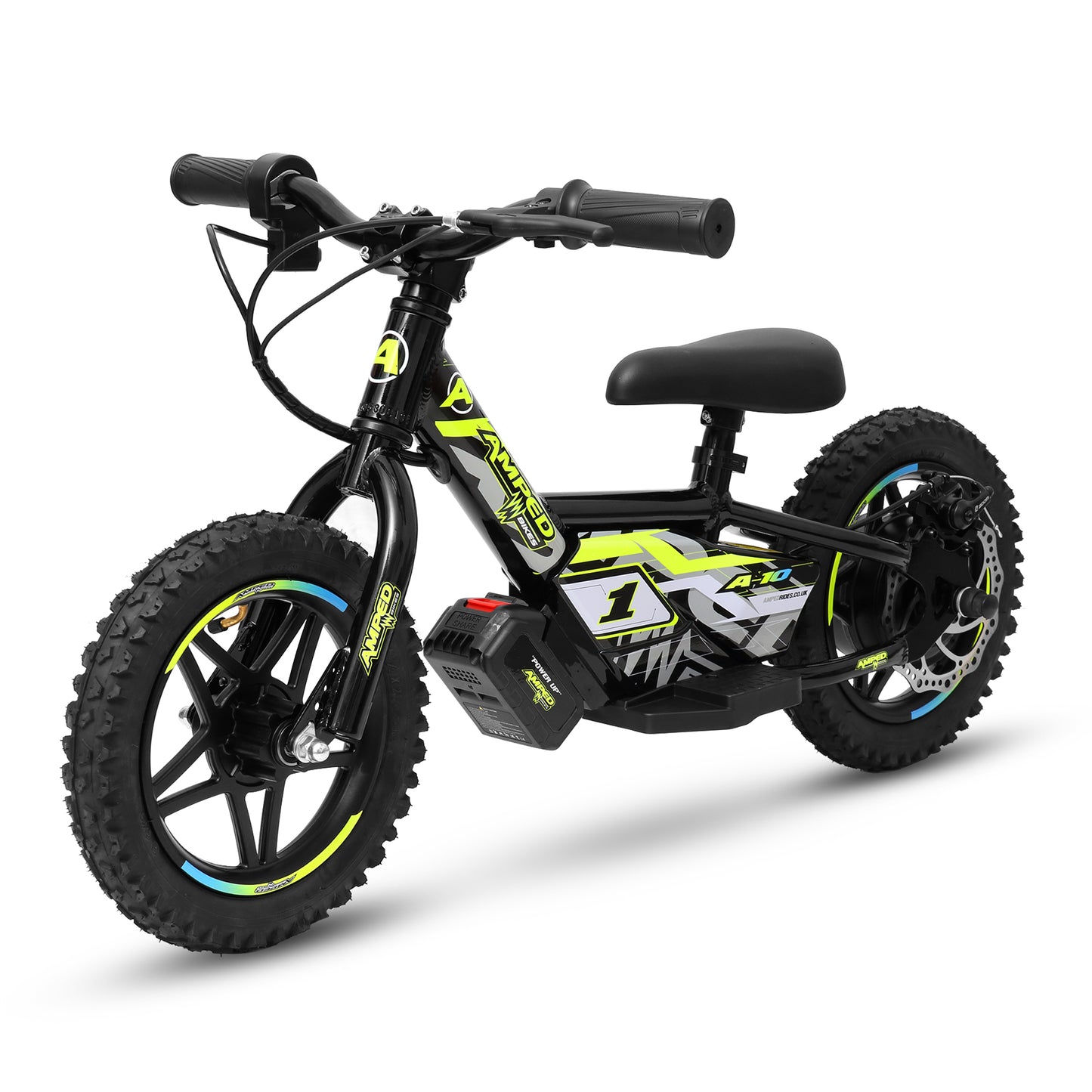 Amped A10 Electric Balance Bike – 18 V Li-ion | 150 W Hub Motor