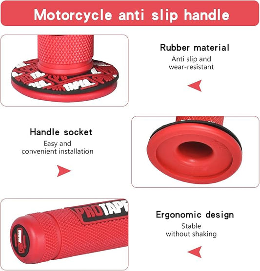 RED Pro Taper Red Premium Universal Grips – High-Quality Upgrade