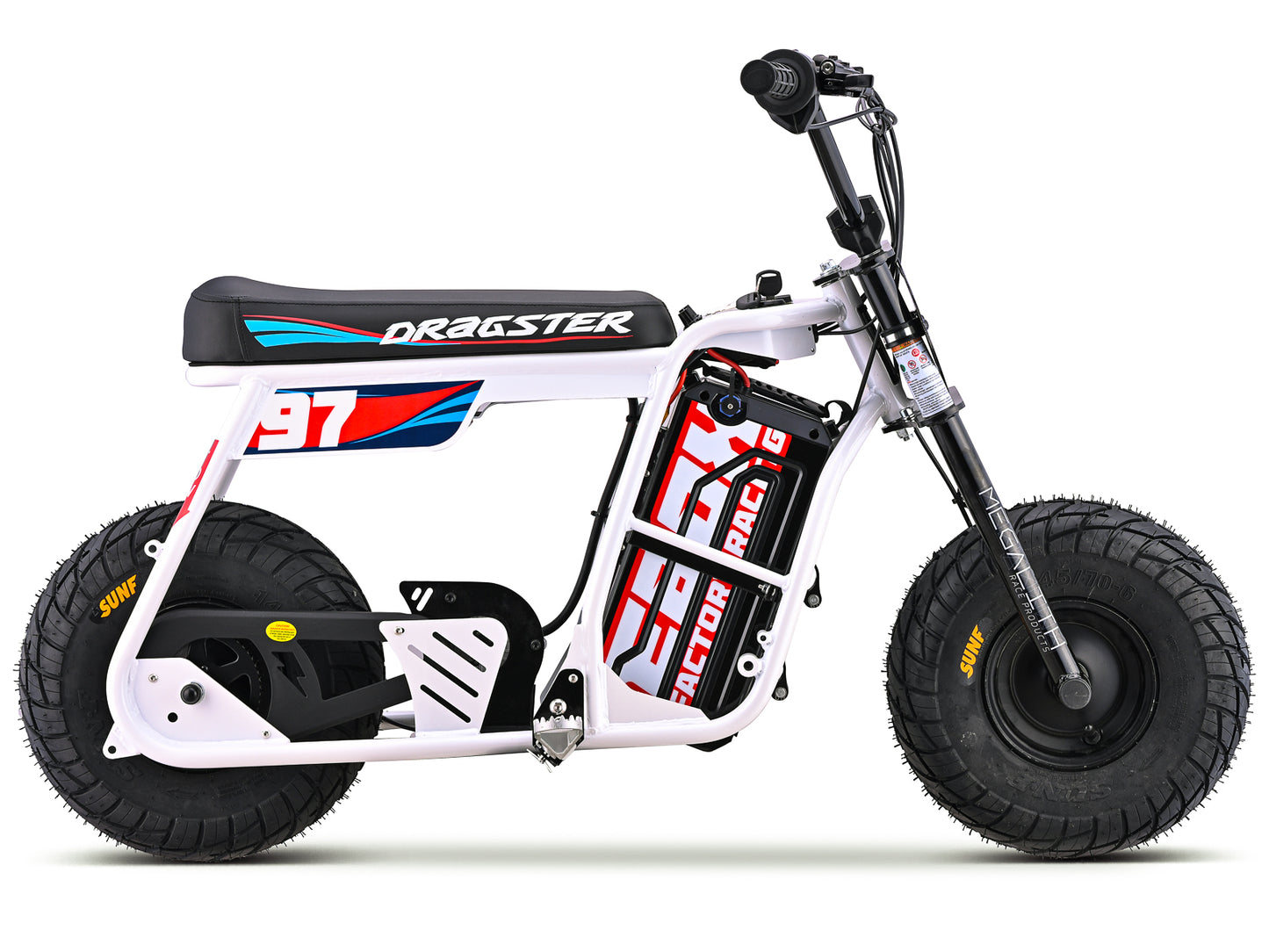 EBOX Dragster 2.0 kW Electric Mini Bike – 2000 W Brushless DC – 60 V 18.2 Ah Lithium – Finance Available