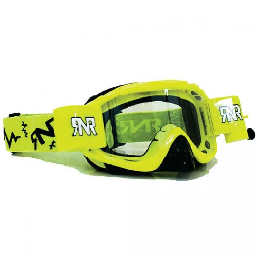 RNR HYBRID PSYCHO YEL FULLY LOADED ROLL OFF, PSYCHO FLO YELLOW GOGGLE, GH61, ROLL OFF
