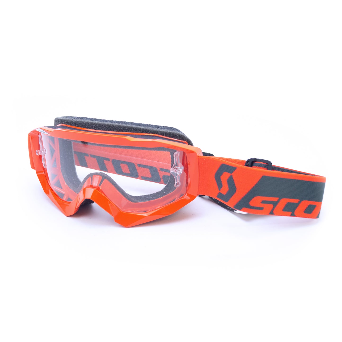 SCOTT Hustle Goggles w/Works Lens Orange/Clear, 240587-0036113 ONE OFF PRICE TO CLEAR, *Bankrupt stock, when there gone there gone !!!!