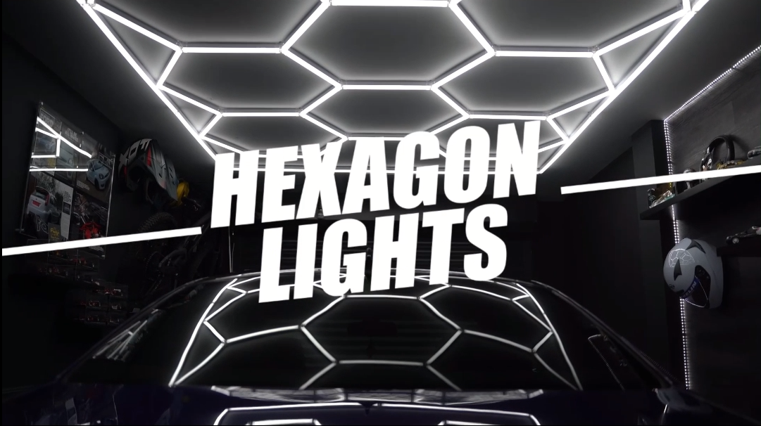 ✨ 14x Hexagonal LED Lights | Ultra-Bright 6500K+ | Modern Ceiling Panel for Garage & Home