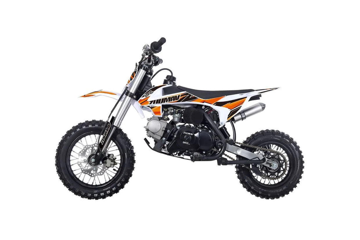 BRZ 70cc Kids Fully Automatic Dirt Bike White