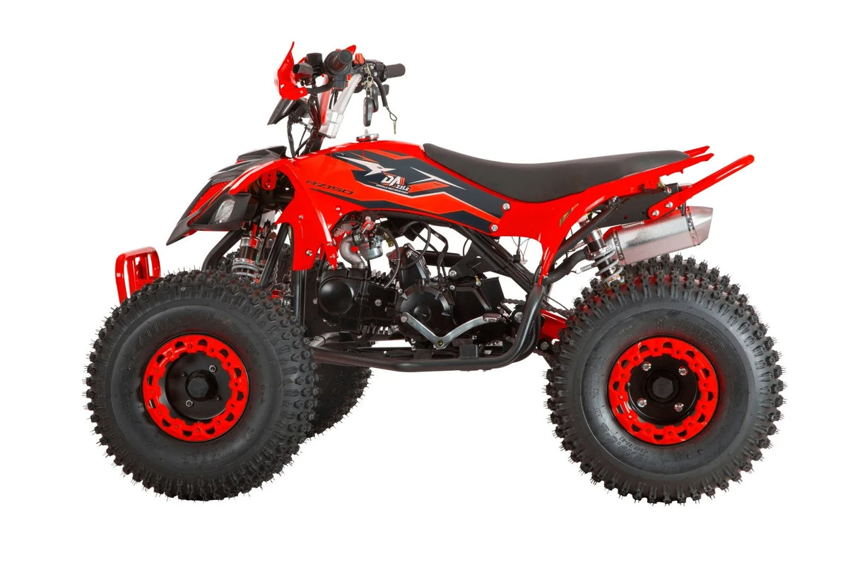 Exhilarator Pro Elite 150cc Junior Quad Bike blue