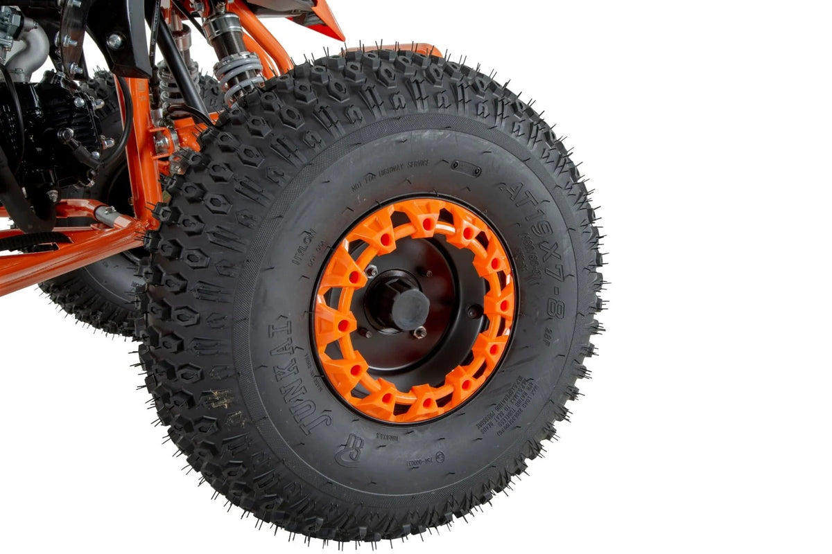 Exhilarator Pro Elite 150cc Junior Quad Bike red