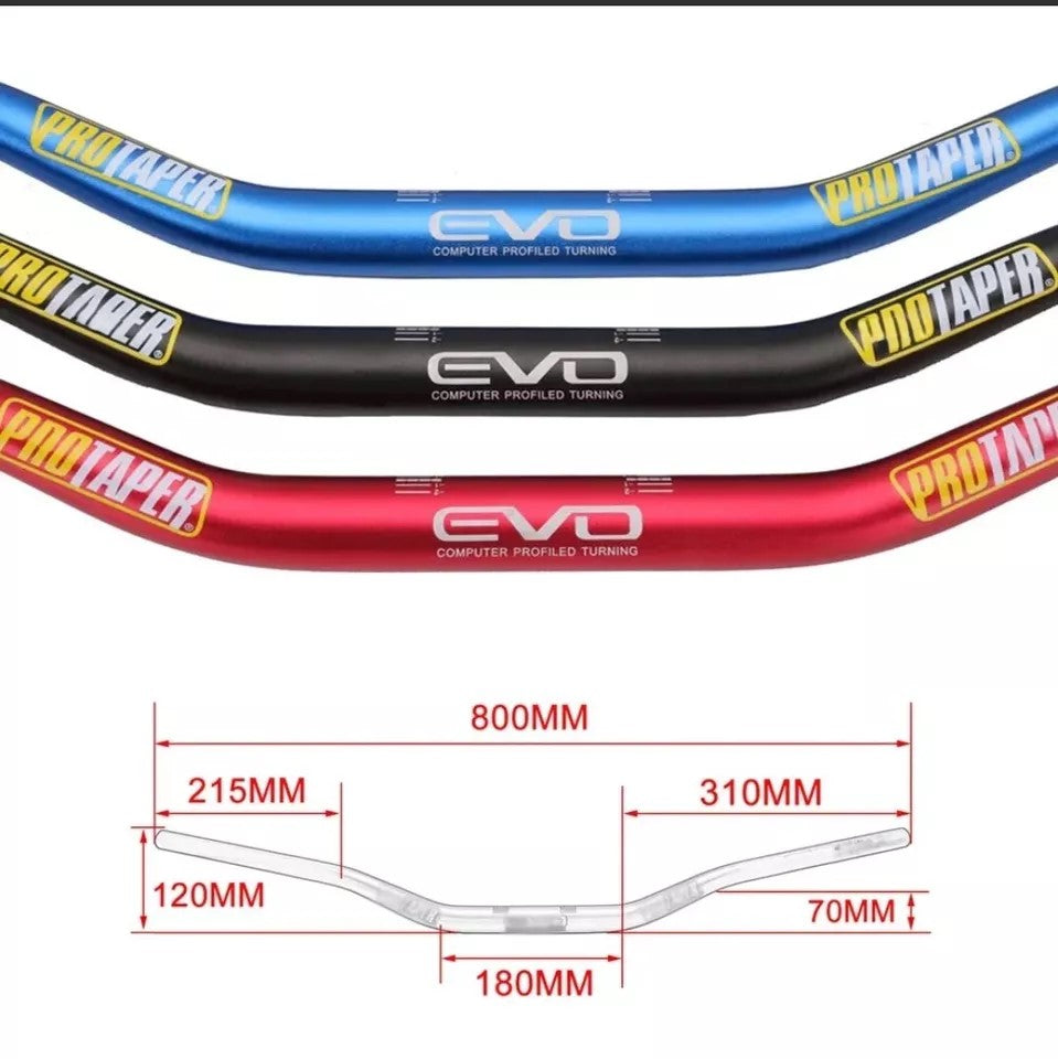 🔥 Pro Taper EVO Premium Blue Handlebars | 28mm Universal Fit for On-Road & Off-Road Motorcycles