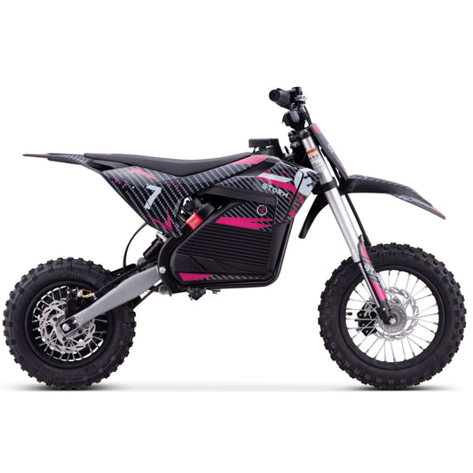 Kids 1200W 48V Electric Dirt Bike Pink