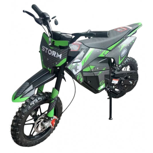 Kids 800W 36V Electric Dirt Bike Green