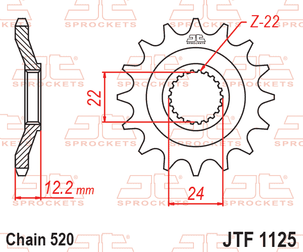 Front Sprocket JTF1125.17