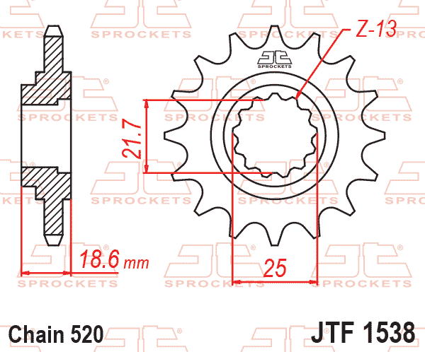 Front Sprocket JTF1538.14 Jt
