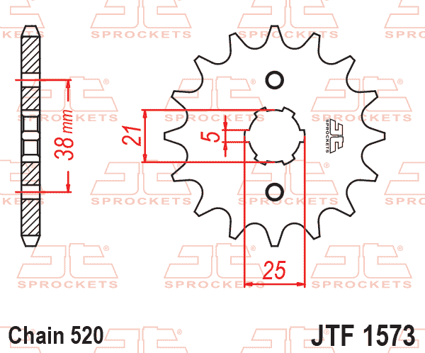 Front Sprocket JTF1573.13 Jt