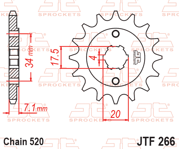 Front Sprocket JTF266.14 Jt