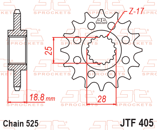 Front Sprocket JTF405.20 Jt