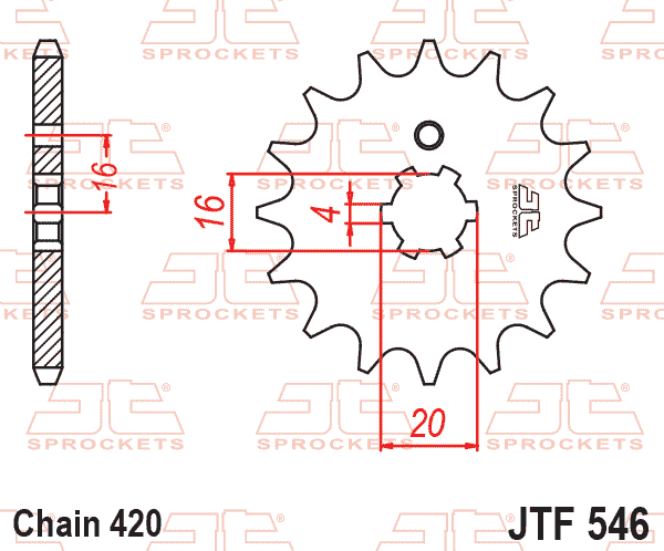 Front Sprocket JTF546.14 Jt
