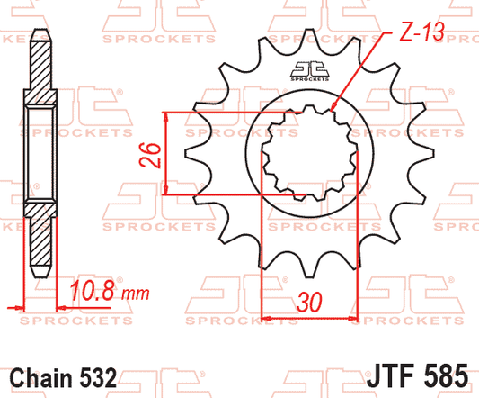 Front Sprocket JTF585.17 Jt