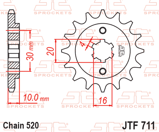Front Sprocket JTF711.12 Jt