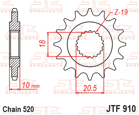 Front Sprocket JTF910.14
