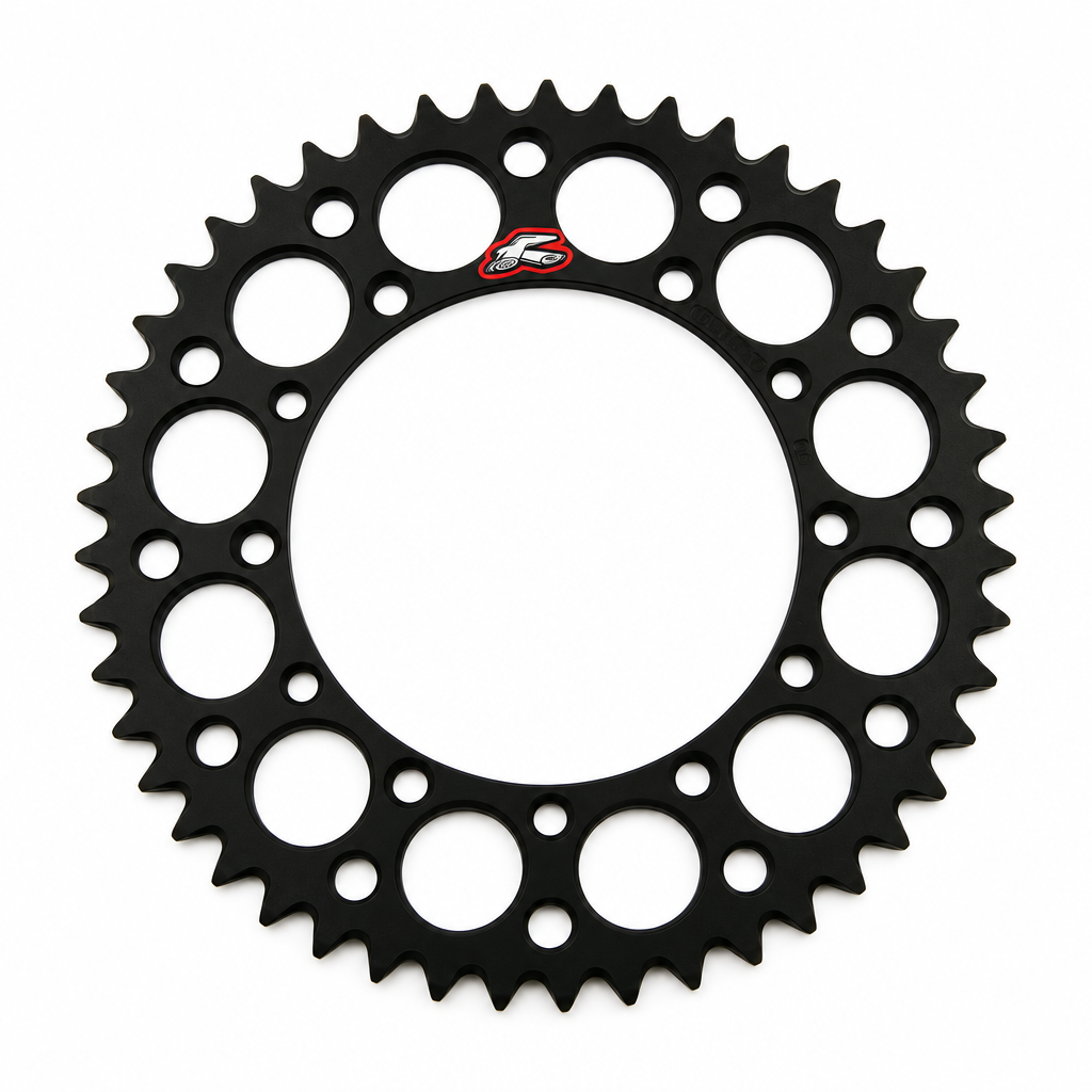 Rear Sprocket Alloy Renthal, Ultralite 112U-520-48GEBK Black, 112U-520-48GEBK