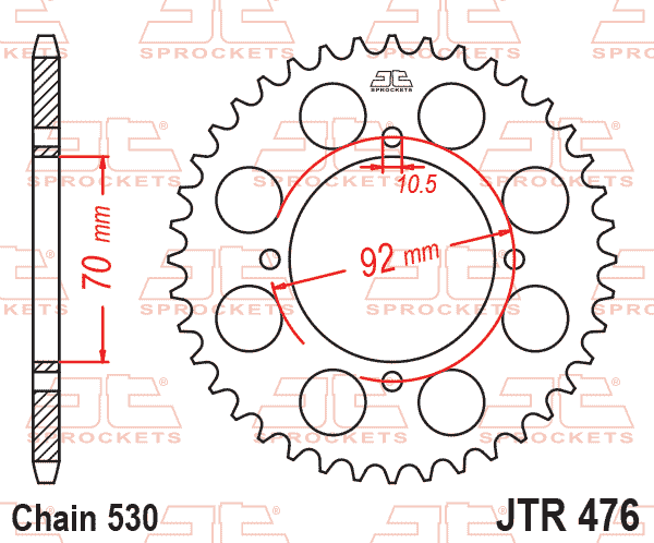 Rear Sprocket JTR476.33 Jt