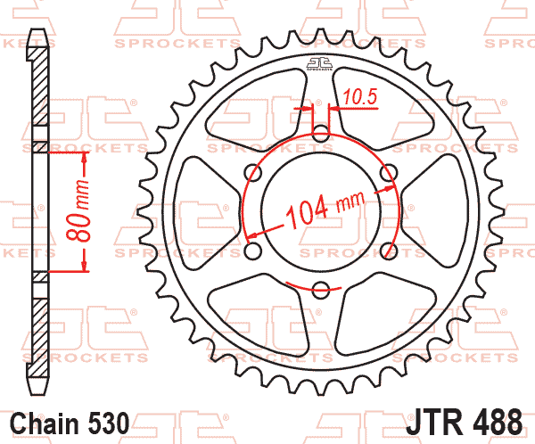 Rear Sprocket JTR488.41 Jt