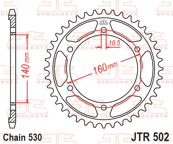 Rear Sprocket JTR502.47 Jt
