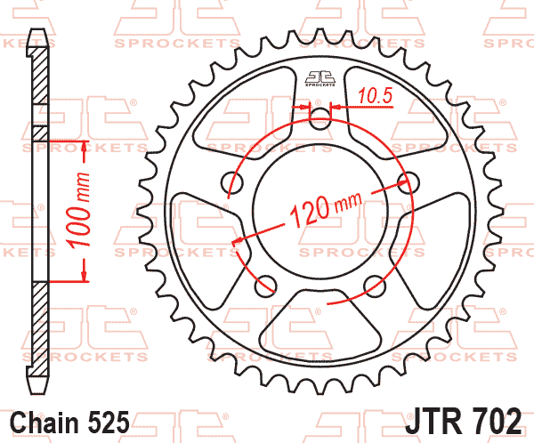 Rear Sprocket JTR702.40 Jt