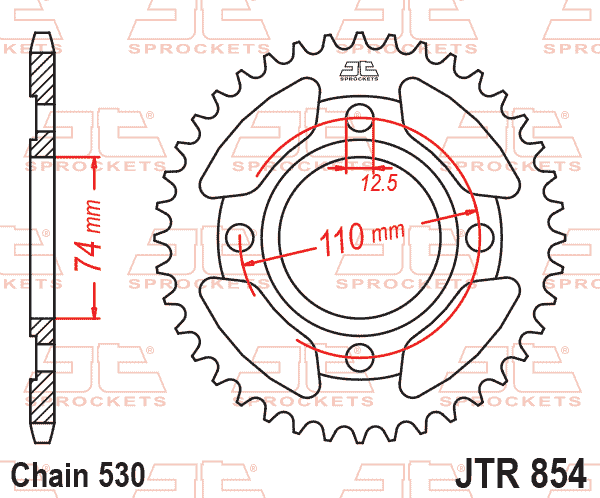 Rear Sprocket JTR854.39 Jt 50