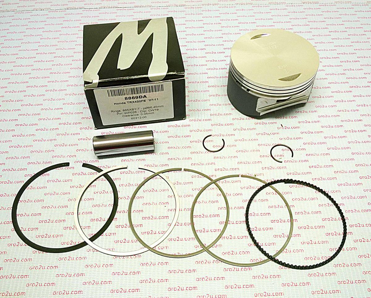 Piston Kit 07-20 TRX420 88.50, 8869D200 Wossner Forged Ranche, TRX420FA/FE/Fm/TE/Tm/Fpa/Fpe/F
