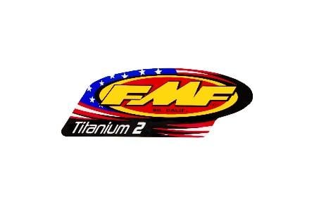 END OF LINE Ti2 Exhaust Silencer Patriotic Decal Pair - FMF 012786
