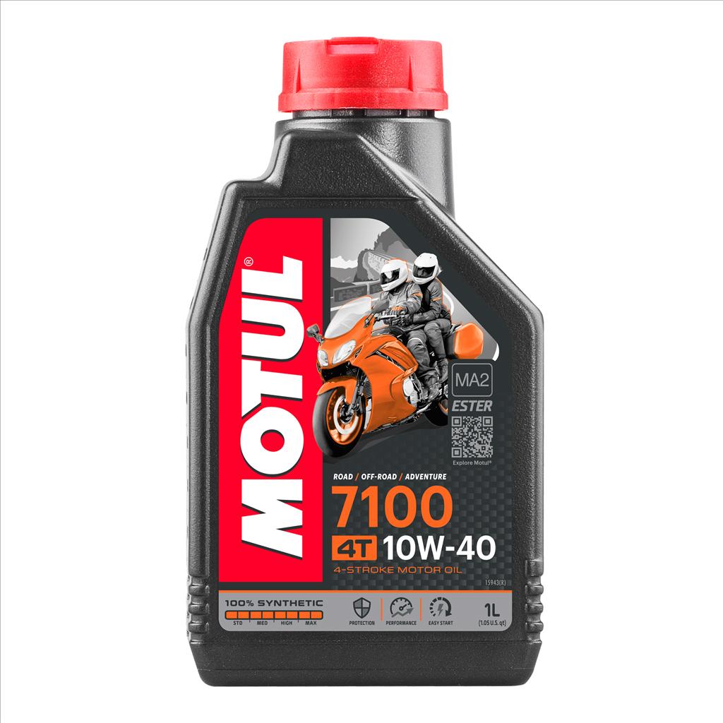 7100 10W40 4T 1 Litre, MOTUL 450016, BOX=12, Motorcycle, 100% SYNTHETIC