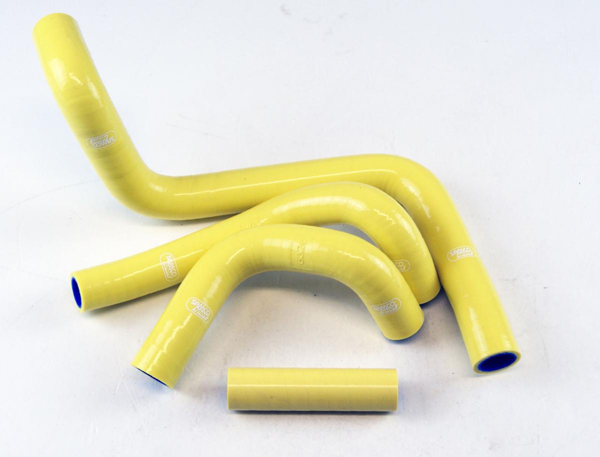 COOLANT HOSE 4 PIECE KIT YELLOW 19-26 SUZUKI 250 RM Z SAMCO SPORT SUZ-71-YE