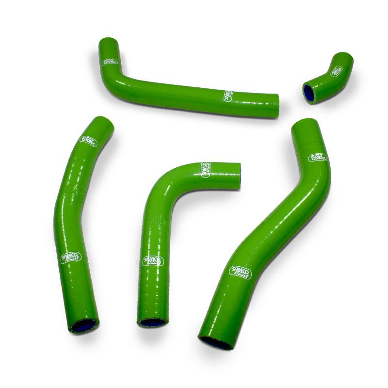COOLANT HOSE 5 PIECE KIT GREEN 21-23 KAWASAKI 250 KX F OEM DESIGN SAMCO SPORT KAW-98