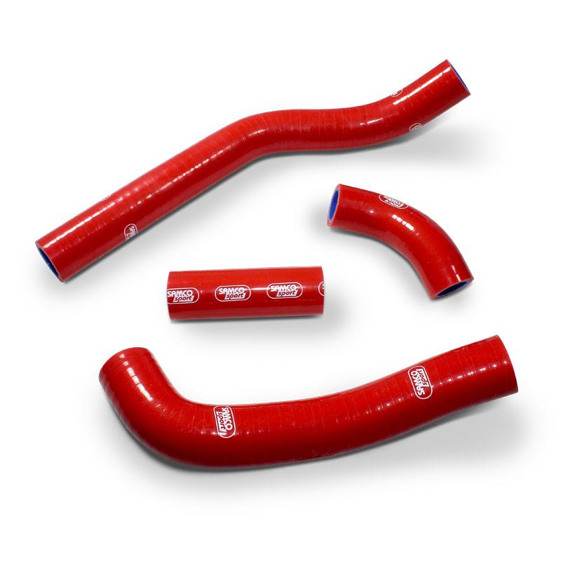 COOLANT HOSE 4 PIECE KIT RED 21-26 HONDA 450 CRF R RWE RX SAMCO SPORT HON-124-RD