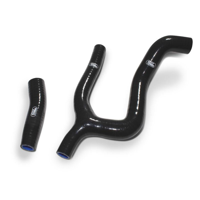 COOLANT HOSE 2 PIECE KIT BLACK 20-23 GAS HUSQ KTM 250 THERMOSTAT BYPASS SAMCO KTM-116-BK