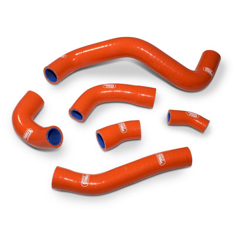 COOLANT HOSE 6 PIECE KIT ORANGE GAS GAS HUSQVARNA KTM 350 OEM DESIGN SAMCO KTM-125-OR