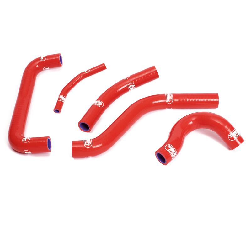 COOLANT HOSE 5 PIECE KIT RED 04-05 SUZUKI 450 RM Z SAMCO SPORT SUZ-16-RD