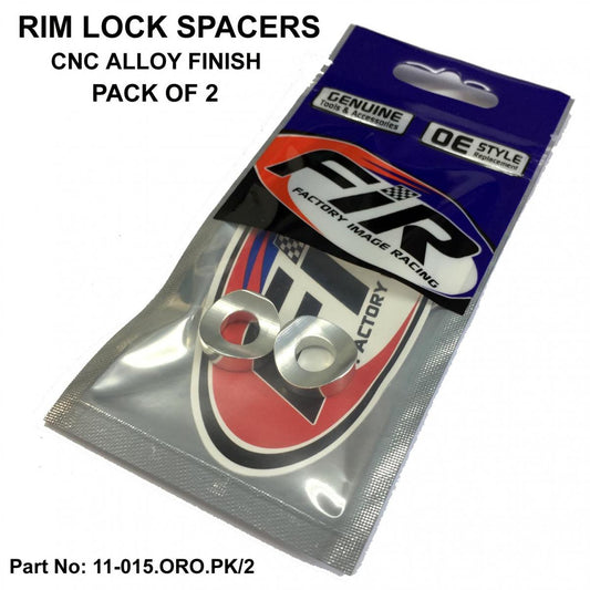 Factory Image Racing Rim Lock Spacers Alloy Silver Aluminum