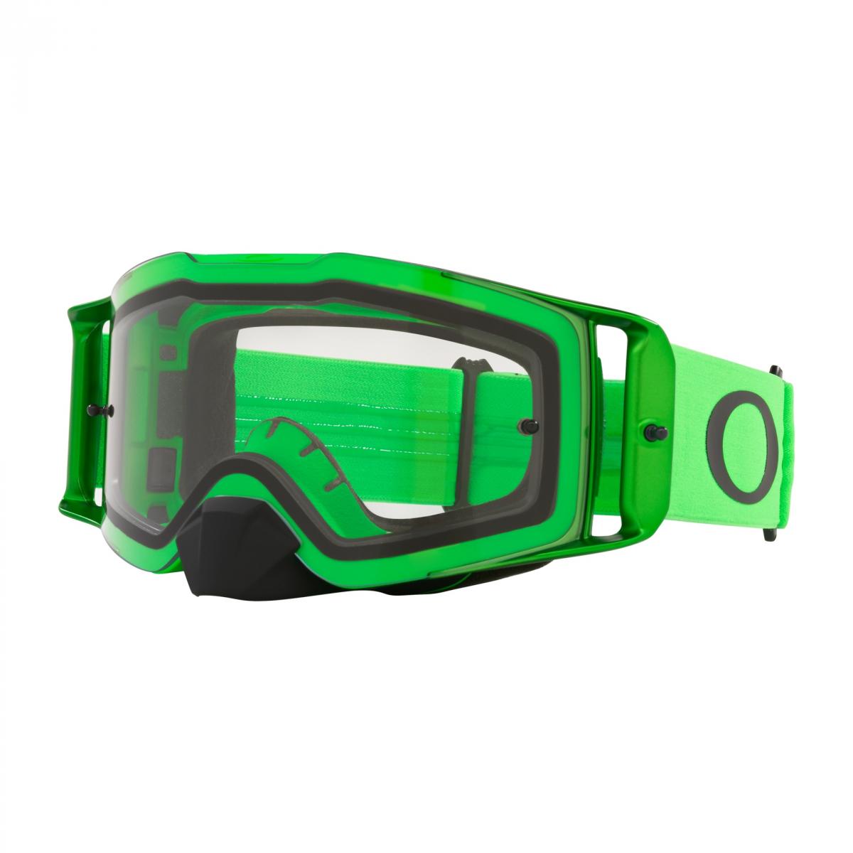 OAKLEY FRONT LINE MX MOTO GREEN, OA OO7087-81 CLEAR LENS, OA OO7087-81