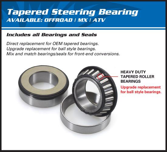 All Balls Racing Steering Bearing Kit Allballs, Allballs 22-1046 Aprilia RS250